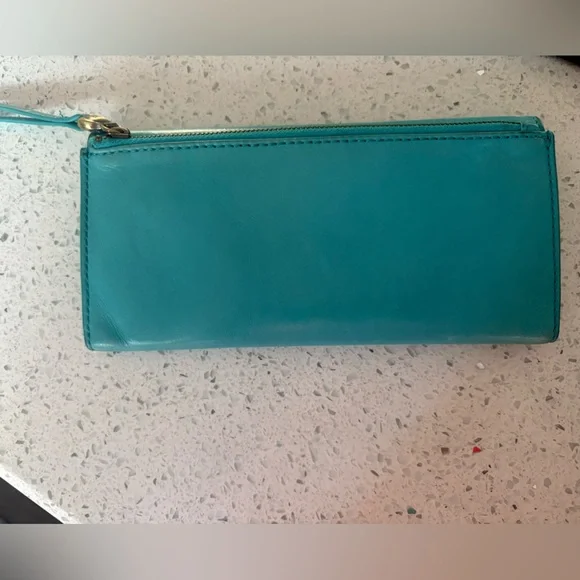 Blue Hobo Leather Women's Wallet - Picture 6 of 7
